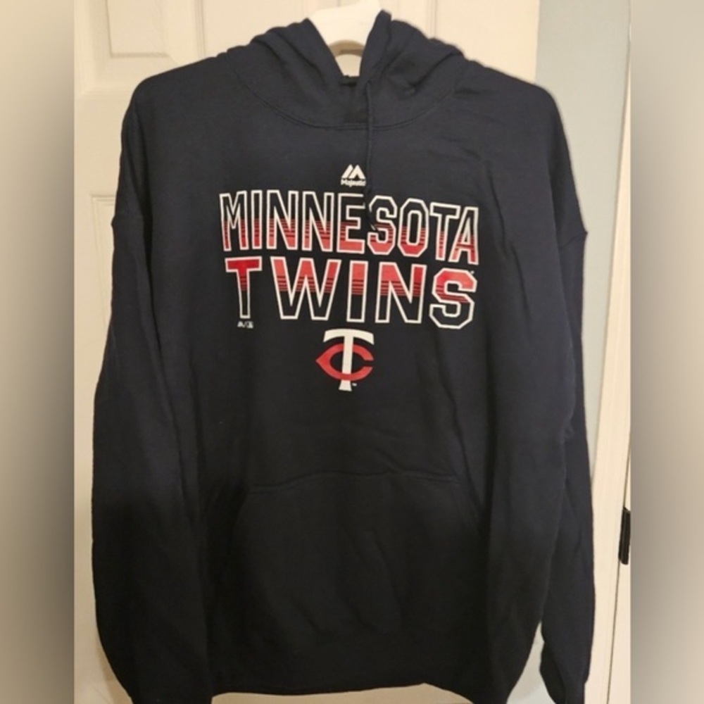Minnesota Twins Navy Blue Hoodie, XL, NWT